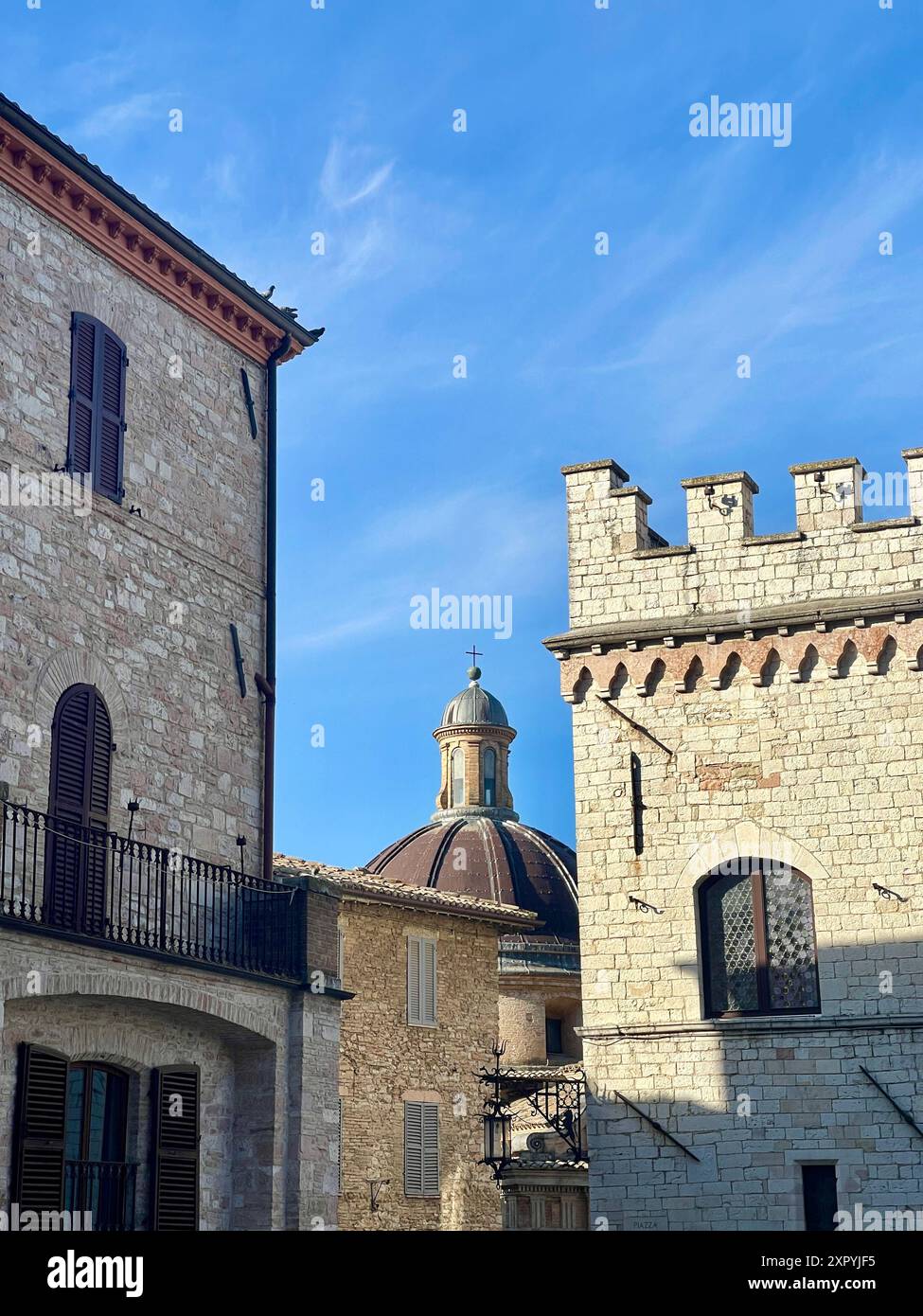 Ein Kirchturm Stockfoto