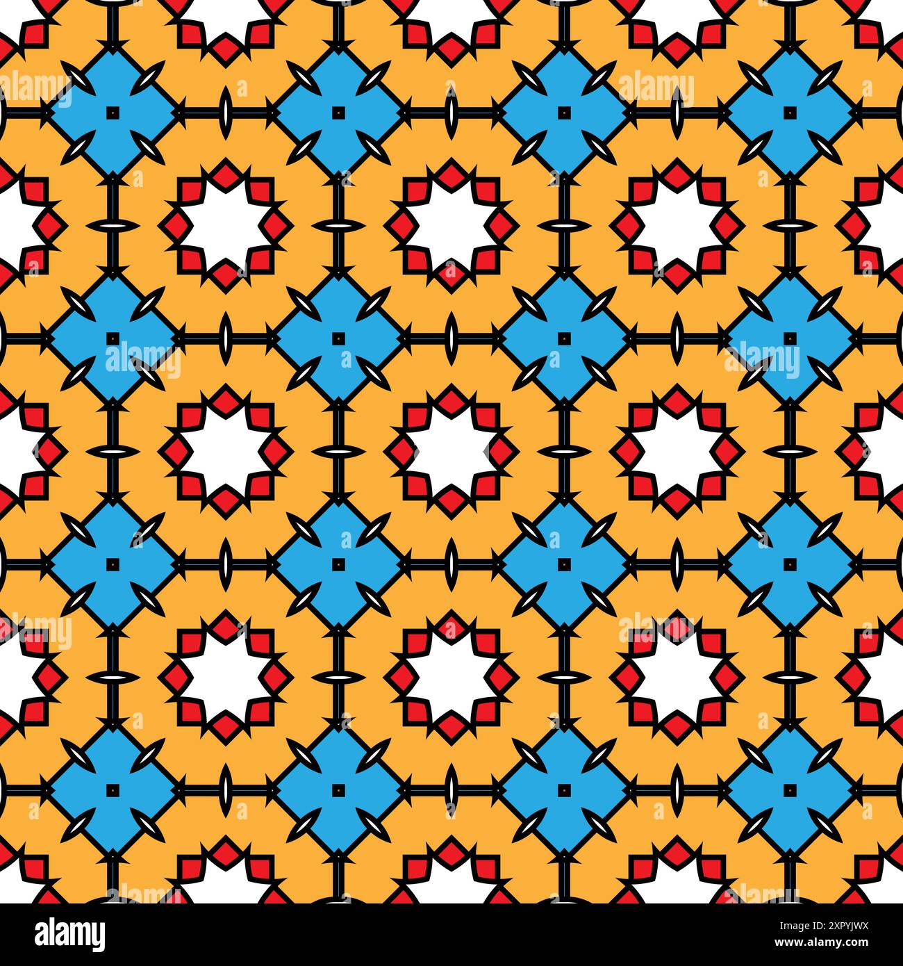 Ein nahtloses geometrisches Muster, perfekt für Hintergründe und Texturen Stockfoto