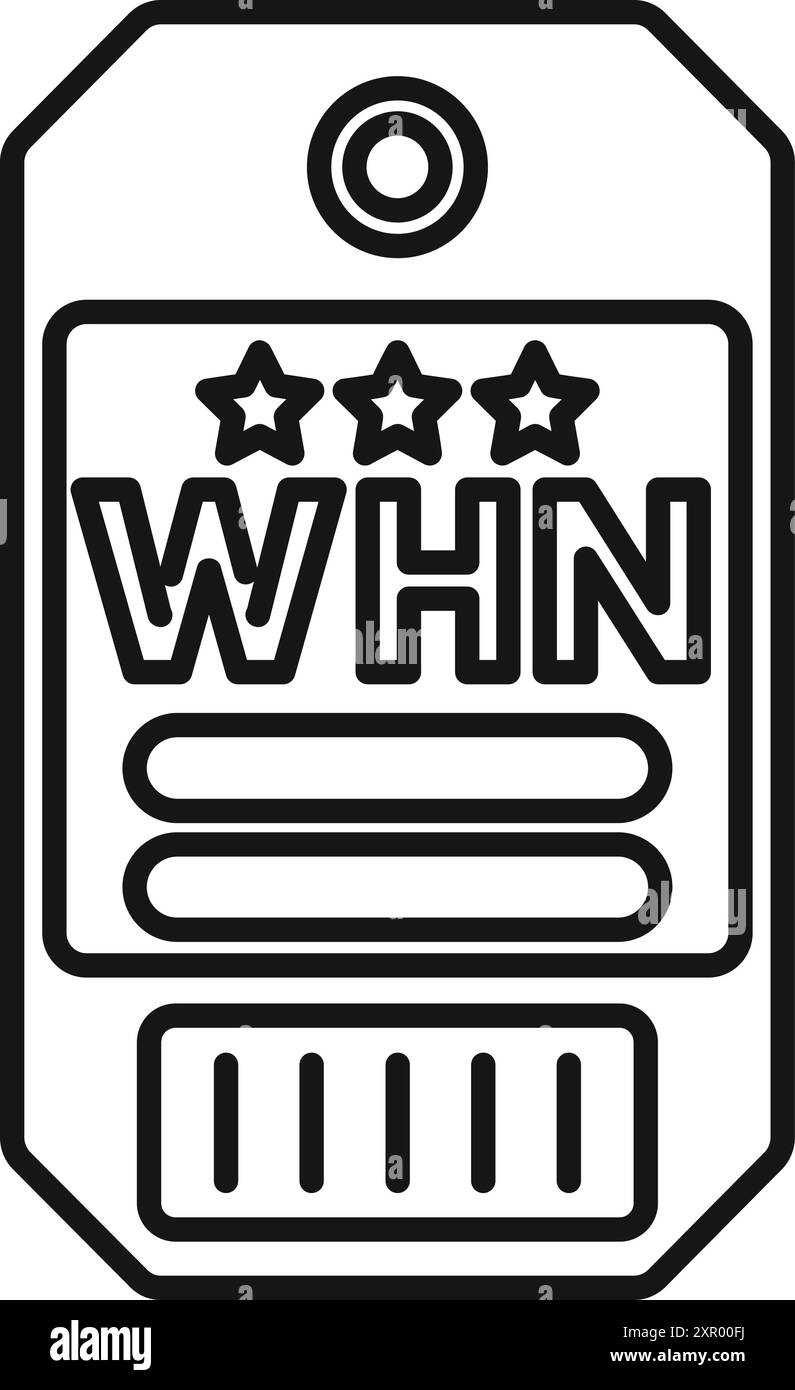 Das Gewinnspiel zeigt Glückszahlen und drei Sterne für einen großen Jackpot Stock Vektor