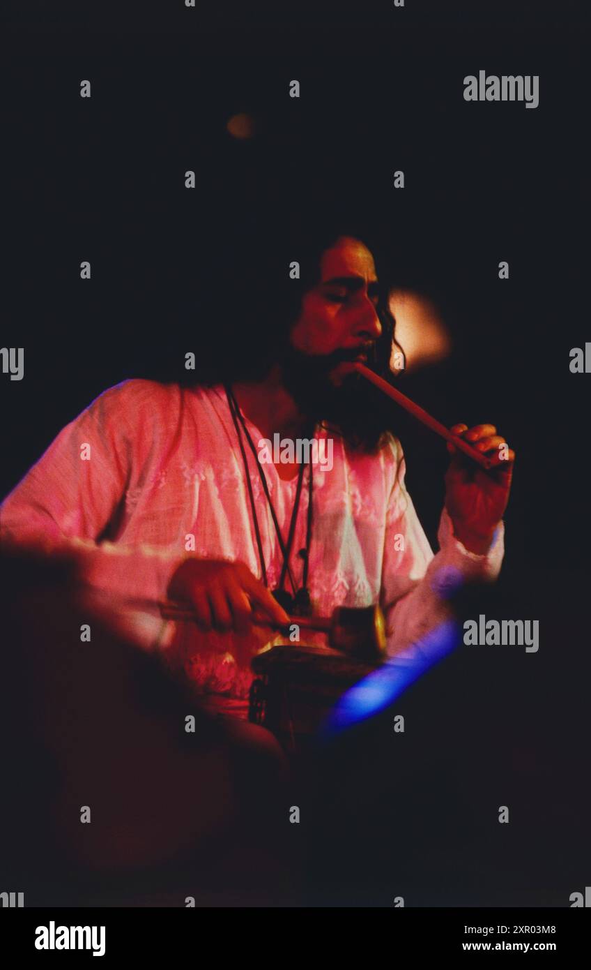 Jazz fest Berlin, Philharmonie, 1986, Antonio Zepeda, mexikanischer Musiker Stockfoto