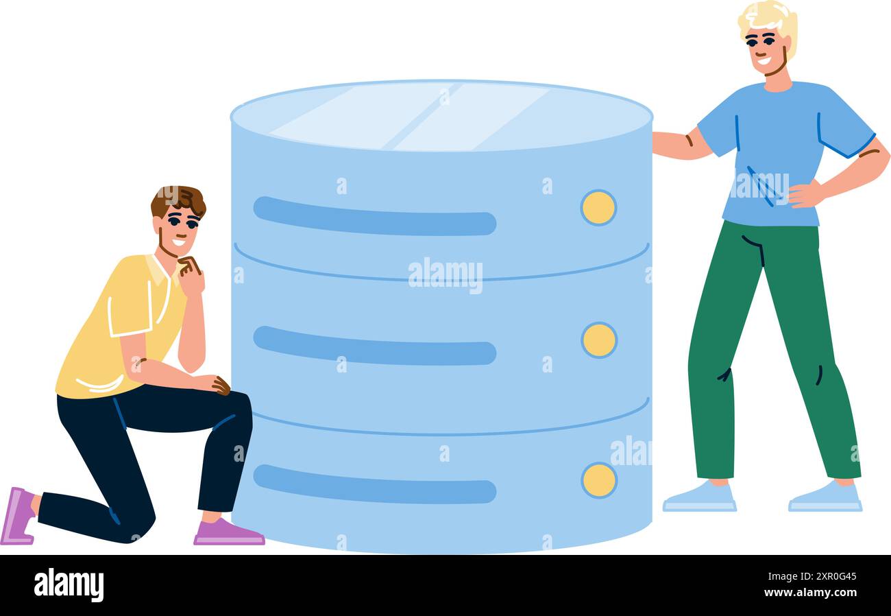 Software-Datenbank-Performance analysiert Vektor Stock Vektor