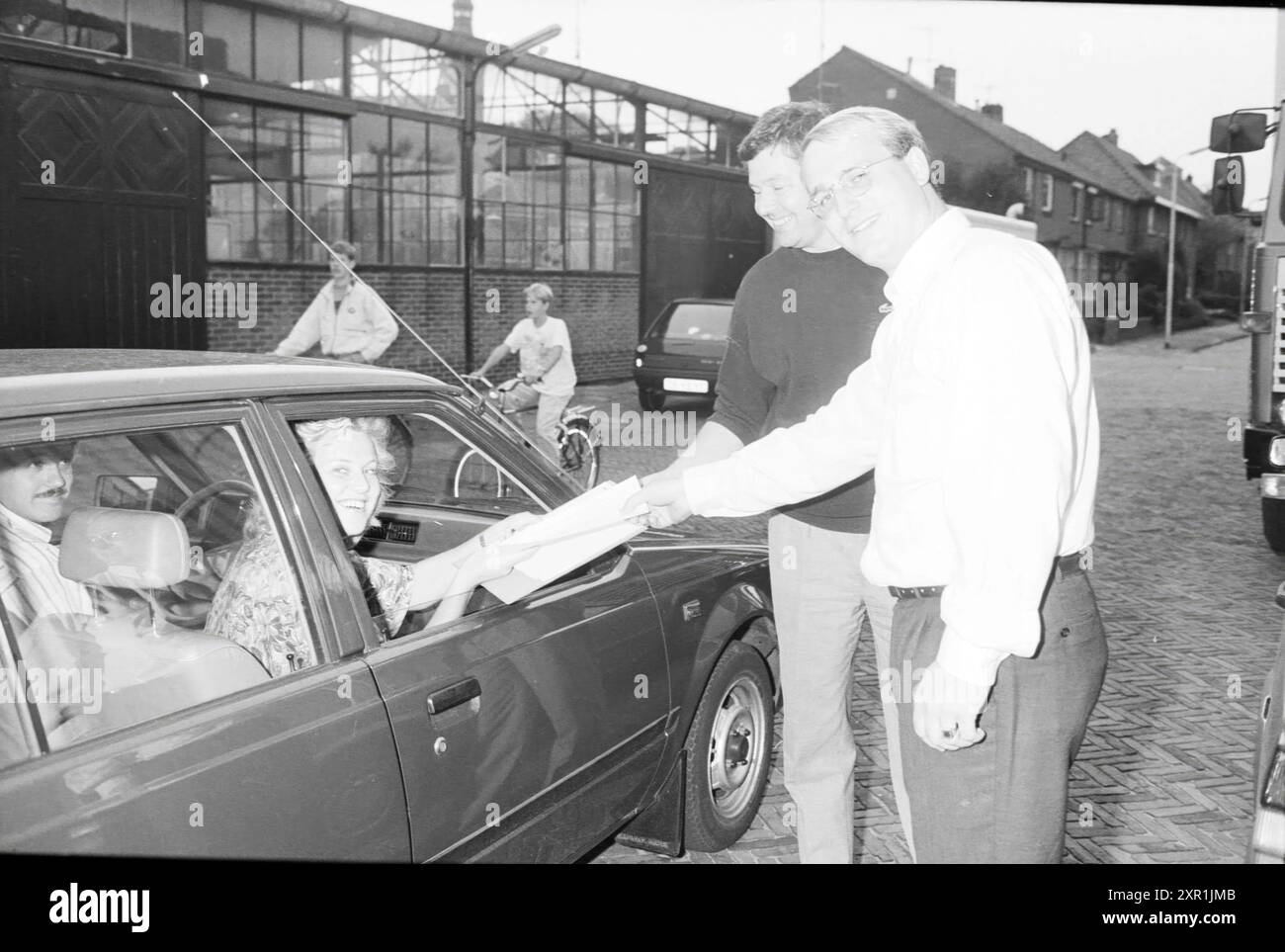 Puzzle Ride Lisse, Puzzle, Lisse, 22-09-1989, Whizgle Dutch News: Historische Bilder für die Zukunft. Erkunden Sie die Vergangenheit der Niederlande mit modernen Perspektiven durch Bilder von niederländischen Agenturen. Verbinden der Ereignisse von gestern mit den Erkenntnissen von morgen. Begeben Sie sich auf eine zeitlose Reise mit Geschichten, die unsere Zukunft prägen. Stockfoto