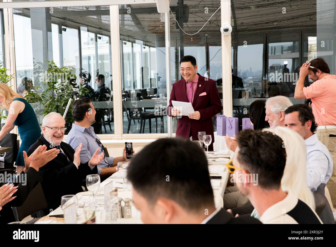 Joey Zhou Fernsehmoderator, Gründer von LABA Stockfoto