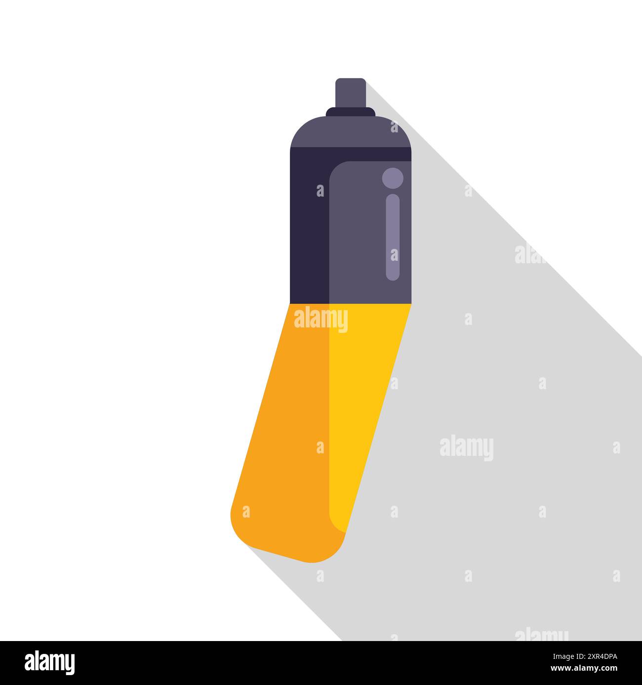 Sprühfarbe kann einen Schatten in einem flachen Design werfen Stock Vektor