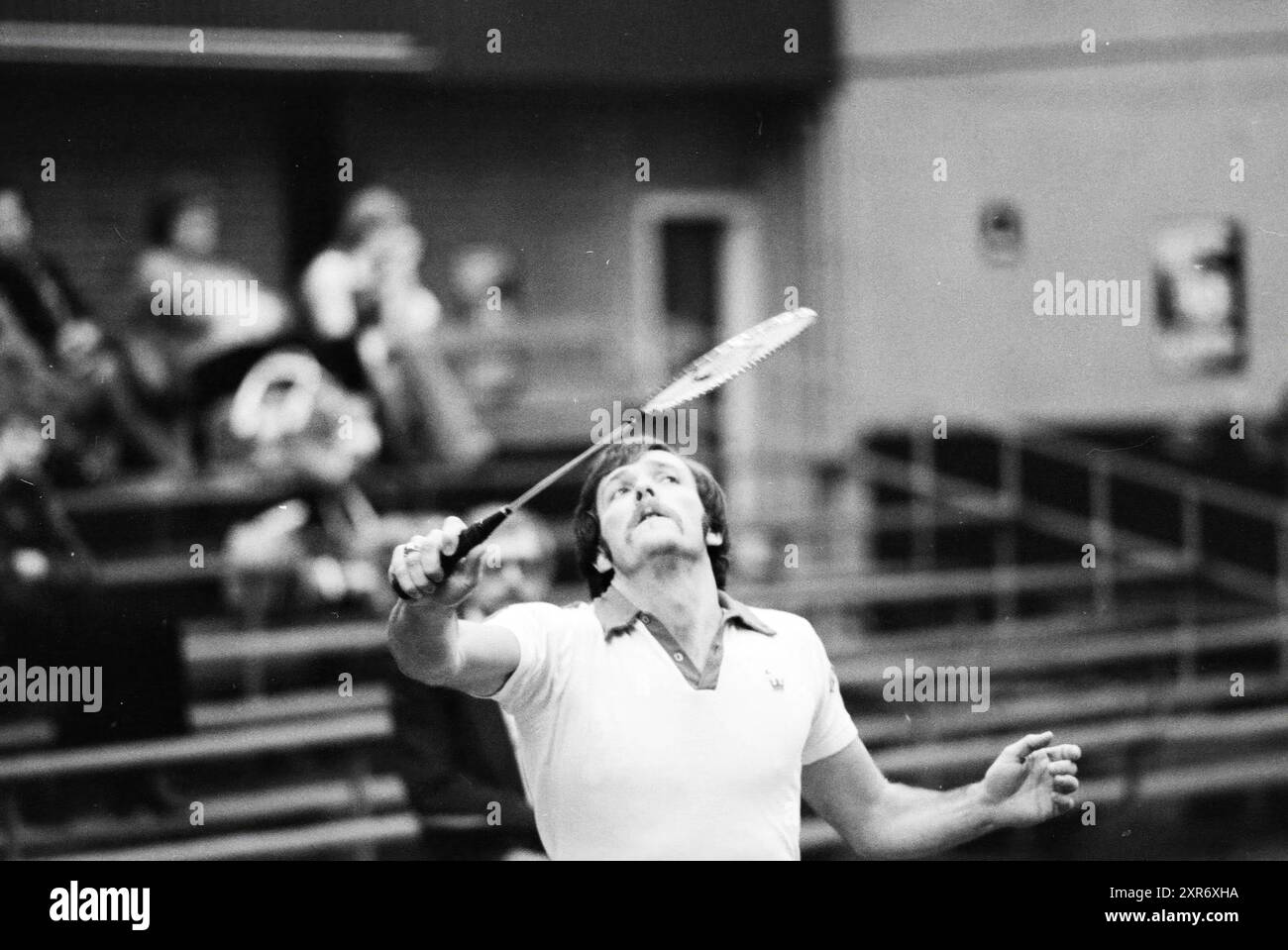 Badminton, 00-00-1978, Whizgle Dutch News: Historical Images Tailored for the Future. Erkunden Sie die Vergangenheit der Niederlande mit modernen Perspektiven durch Bilder von niederländischen Agenturen. Verbinden der Ereignisse von gestern mit den Erkenntnissen von morgen. Begeben Sie sich auf eine zeitlose Reise mit Geschichten, die unsere Zukunft prägen. Stockfoto