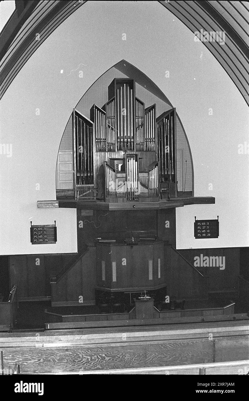 Organger. Church, Orgeln and Organists, 30-05-1968, Whizgle Dutch News: Historische Bilder zugeschnitten auf die Zukunft. Erkunden Sie die Vergangenheit der Niederlande mit modernen Perspektiven durch Bilder von niederländischen Agenturen. Verbinden der Ereignisse von gestern mit den Erkenntnissen von morgen. Begeben Sie sich auf eine zeitlose Reise mit Geschichten, die unsere Zukunft prägen. Stockfoto