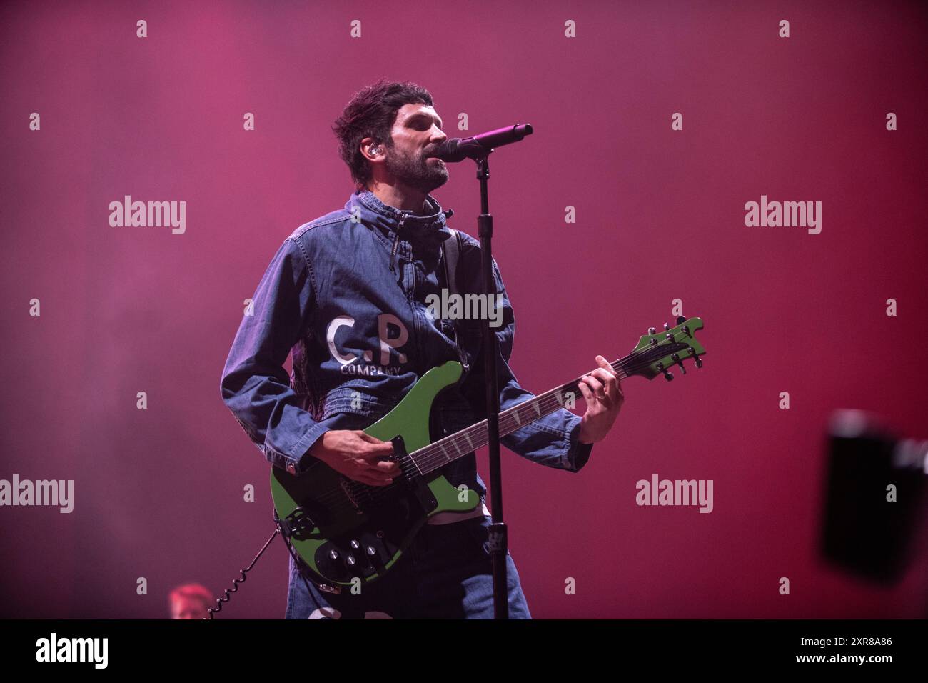 Kasabian tritt beim Festival Cruilla, Barcelona 12. Juli 2024 auf. Fotograf: Ale Espaliat Stockfoto