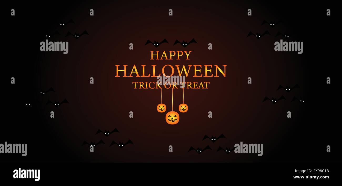 Happy Halloween Text Design für einen lustigen Urlaub Stock Vektor