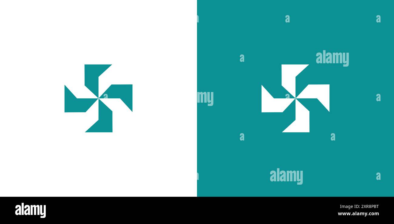 Das Logo von Croos Medical ist einzigartig und modern Stock Vektor