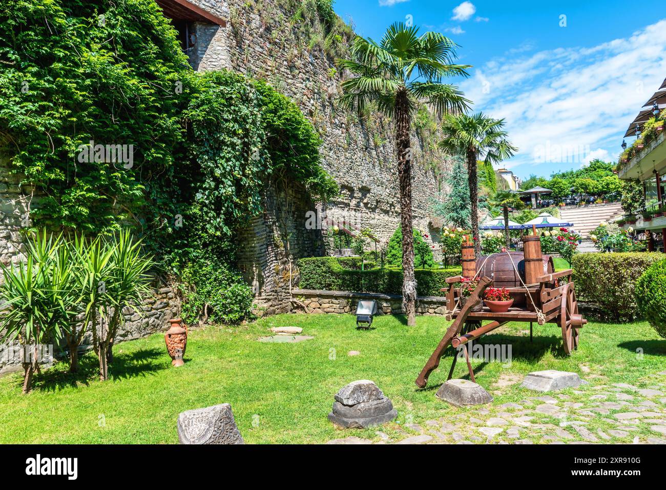 Elbasan Castle (albanisch Kalaja e Elbasanit) ist eine Festung aus dem 15. Jahrhundert in Elbasan, Albanien. Stockfoto