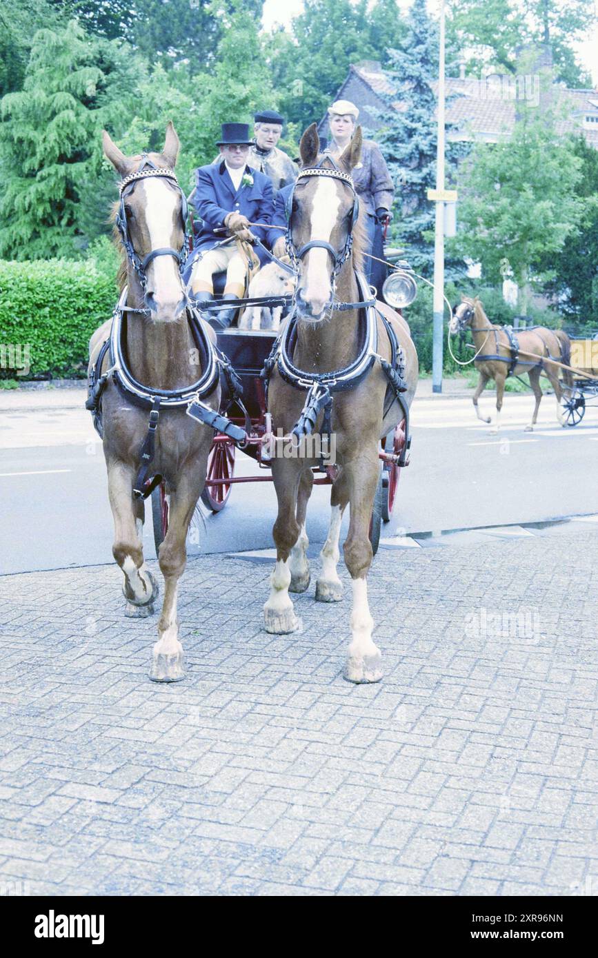 Carriage Day, 26.-07. 1996, Whizgle Dutch News: Historische Bilder für die Zukunft. Erkunden Sie die Vergangenheit der Niederlande mit modernen Perspektiven durch Bilder von niederländischen Agenturen. Verbinden der Ereignisse von gestern mit den Erkenntnissen von morgen. Begeben Sie sich auf eine zeitlose Reise mit Geschichten, die unsere Zukunft prägen. Stockfoto