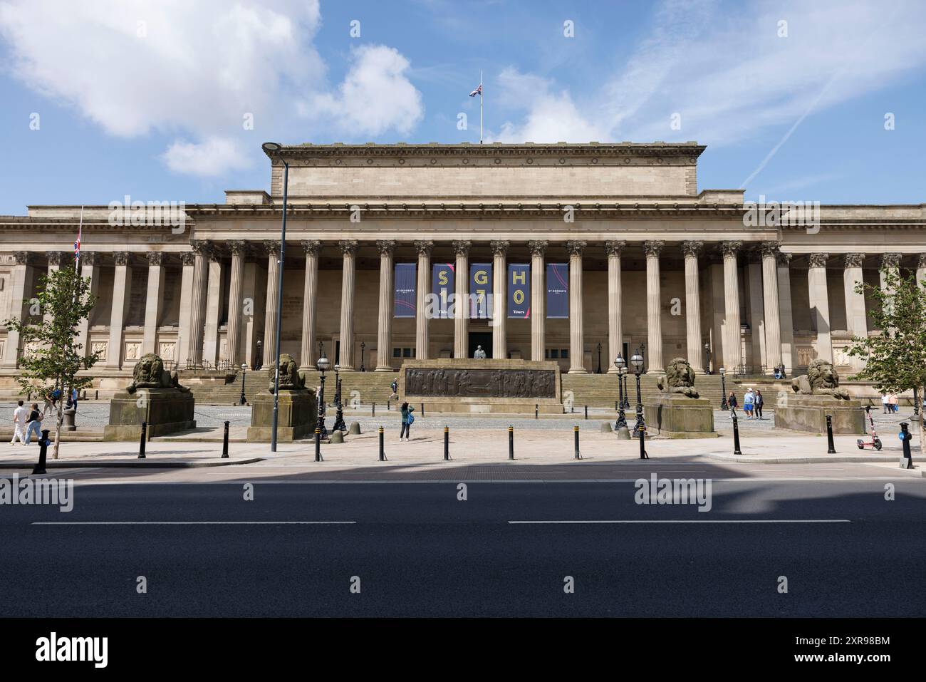 A General View (GV) of St George's Hall in Liverpool, Großbritannien. Bild aufgenommen am 3. August 2024. © Belinda Jiao jiao.bilin@gmail.com 07598931257 https:/ Stockfoto