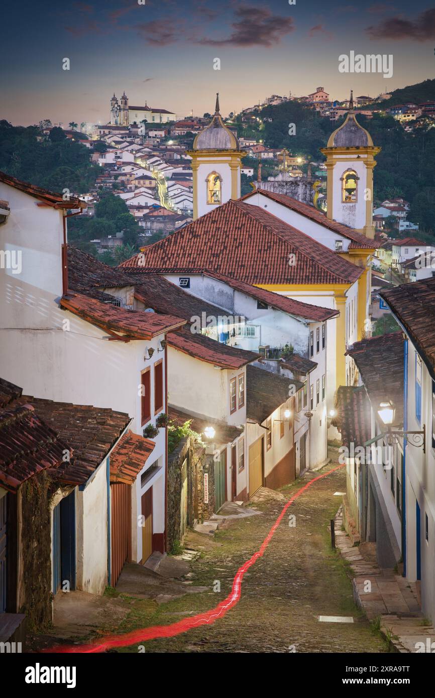 Foto der Kirche Nossa Senhora das Merces, Ouro Preto, Minas Gerais, Brasilien Stockfoto