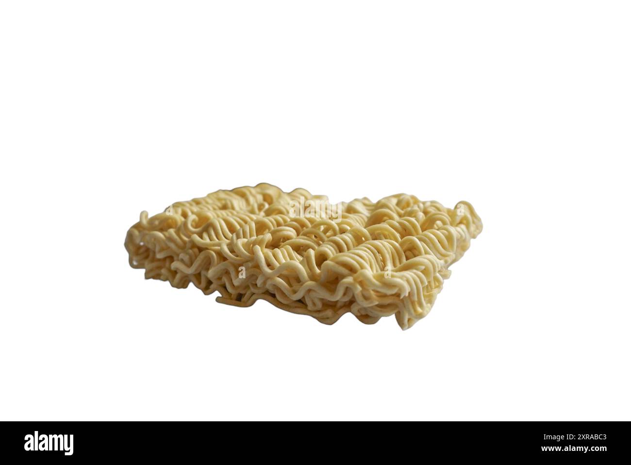Instant-Nudeln mit isoliertem Hintergrund Stockfoto