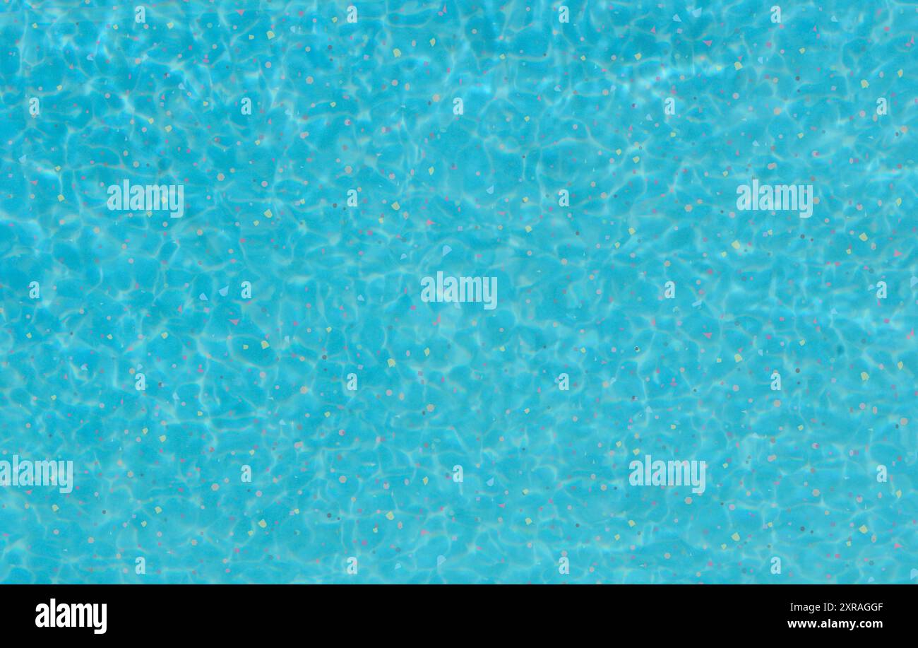 Eine Grafik, die Mikroplastik in unserem Trinkwasser und Ozeanwasser darstellt Stockfoto Eine Grafik, die Mikroplastik in unserem Trinkwasser und Ozeanwasser darstellt Stockfoto