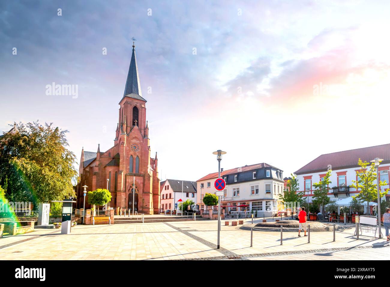 Altstadt von Bad Bergzabern, Deutschland Stockfoto