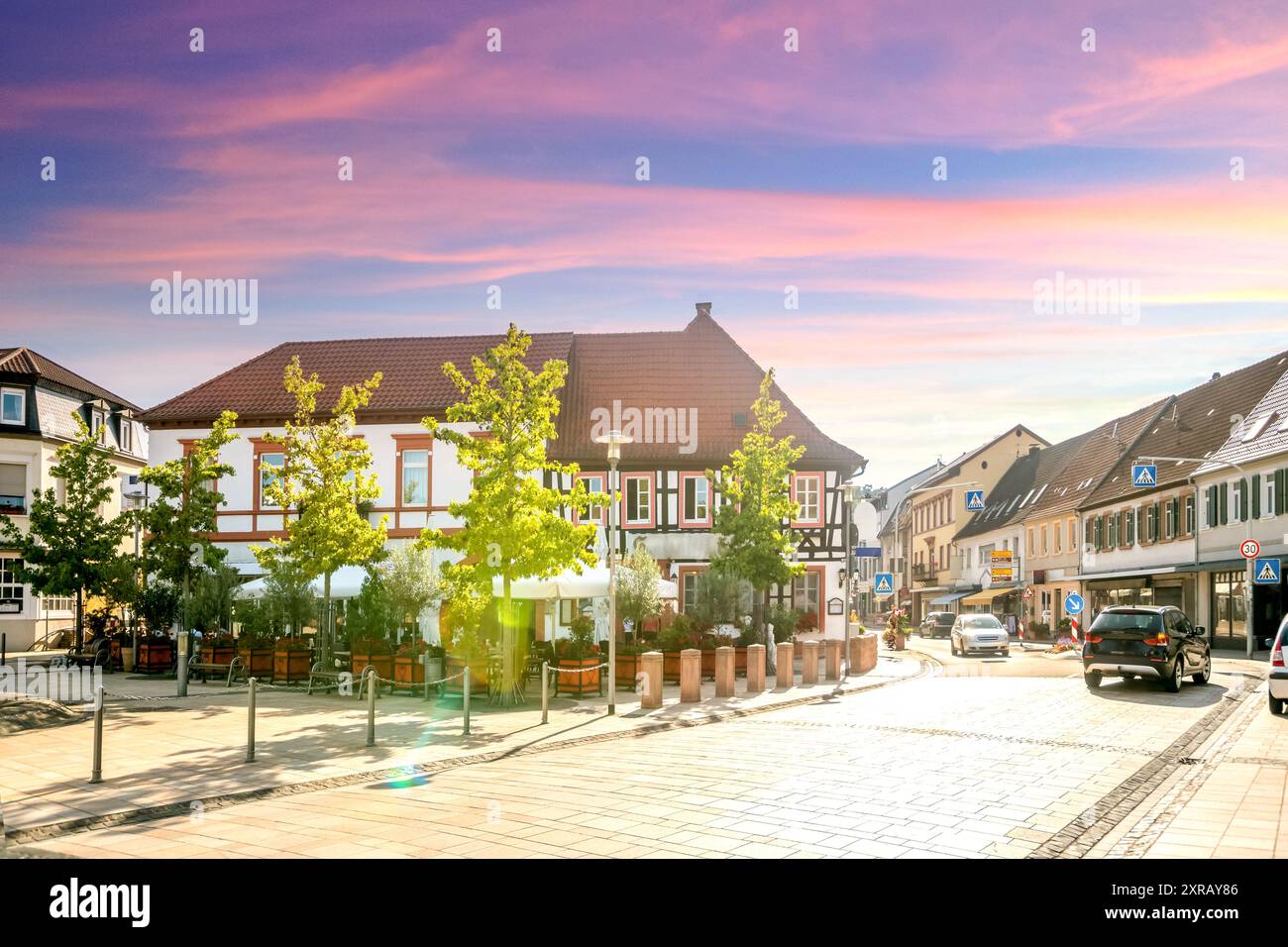 Altstadt von Bad Bergzabern, Deutschland Stockfoto