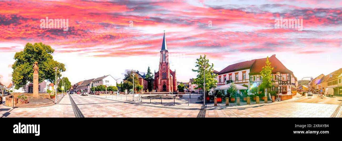 Altstadt von Bad Bergzabern, Deutschland Stockfoto