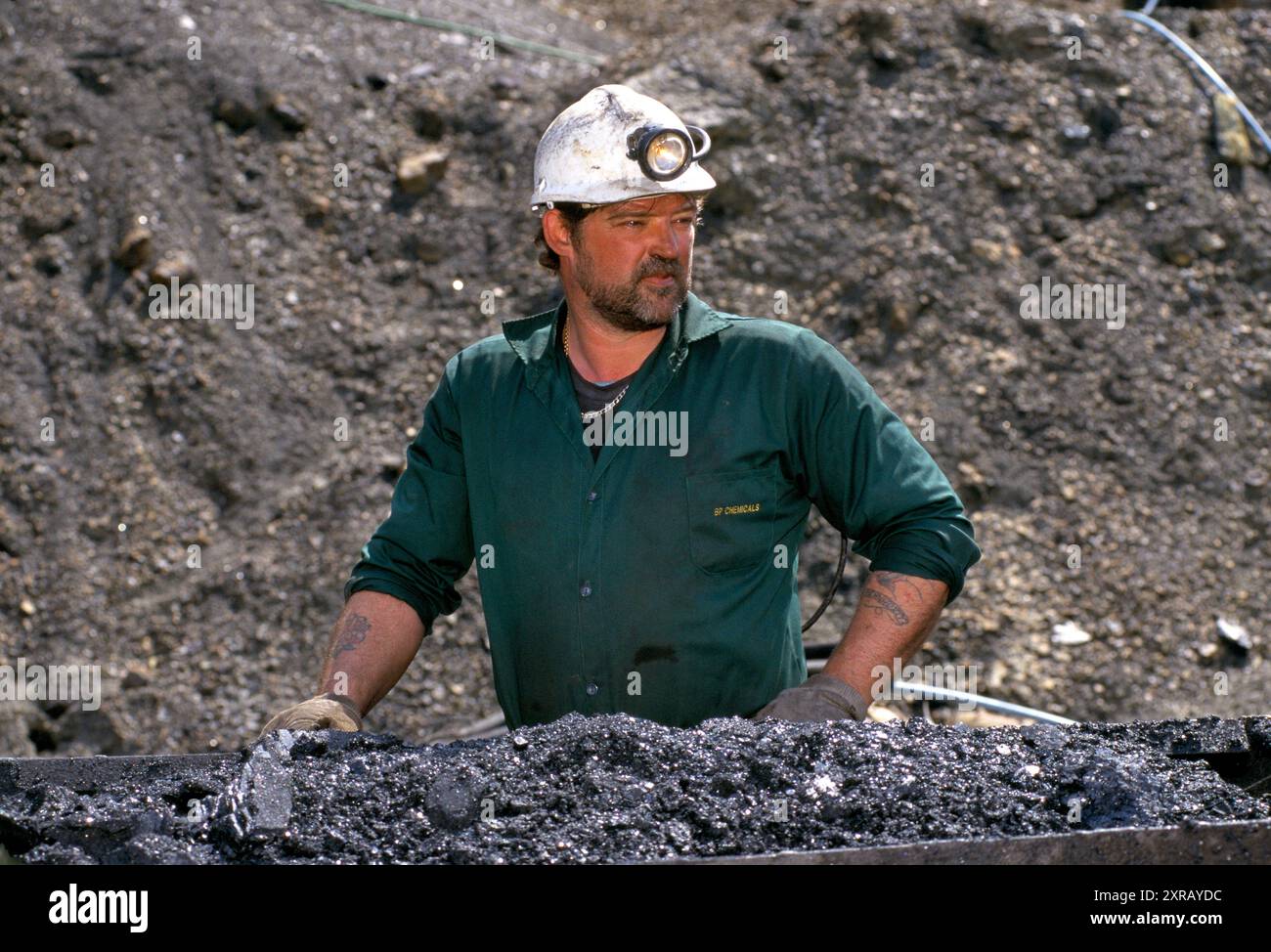 Nant-y-Cafn, West Glamorgan, Wales, UK 1990s. Die Nant-y-Cafn Colliery ist eine private walisische Tagebau, in der noch heute traditionelle Pit Ponies verwendet wurden. 1990 HOMER SYKES Stockfoto