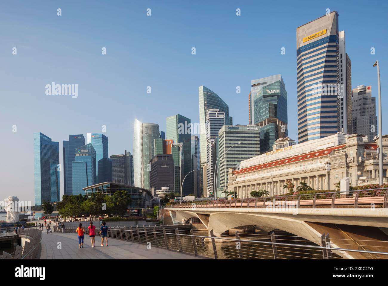 Asien, Singapur, City Business Area Skyline Stockfoto