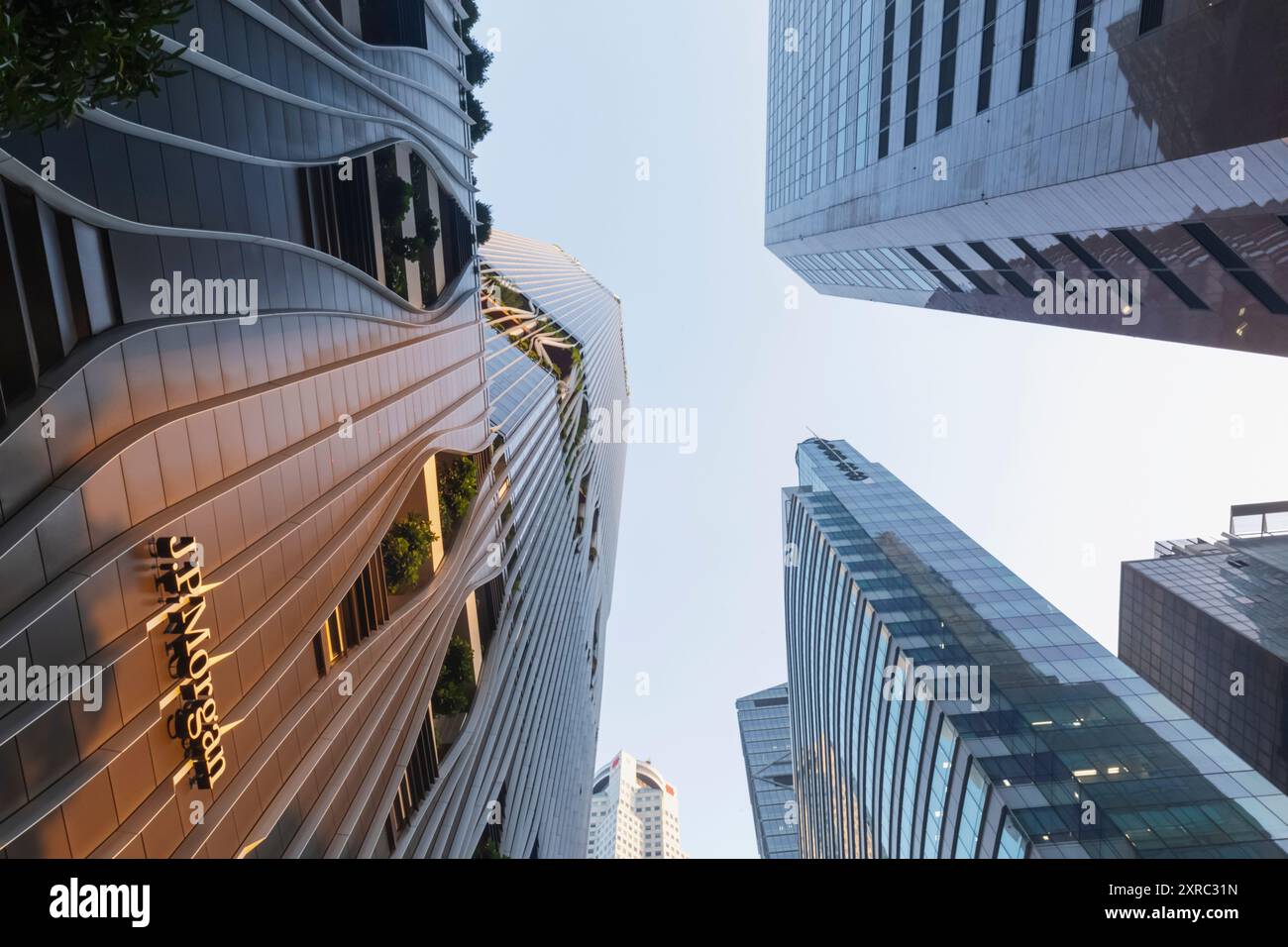 Wolkenkratzer In Asien, Singapur, City Business Area Stockfoto