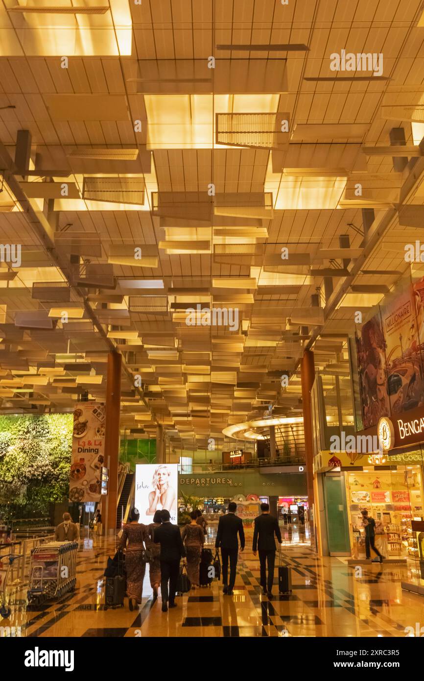 Asien, Singapur, Flughafen Changi, Innenansicht des Terminals Stockfoto