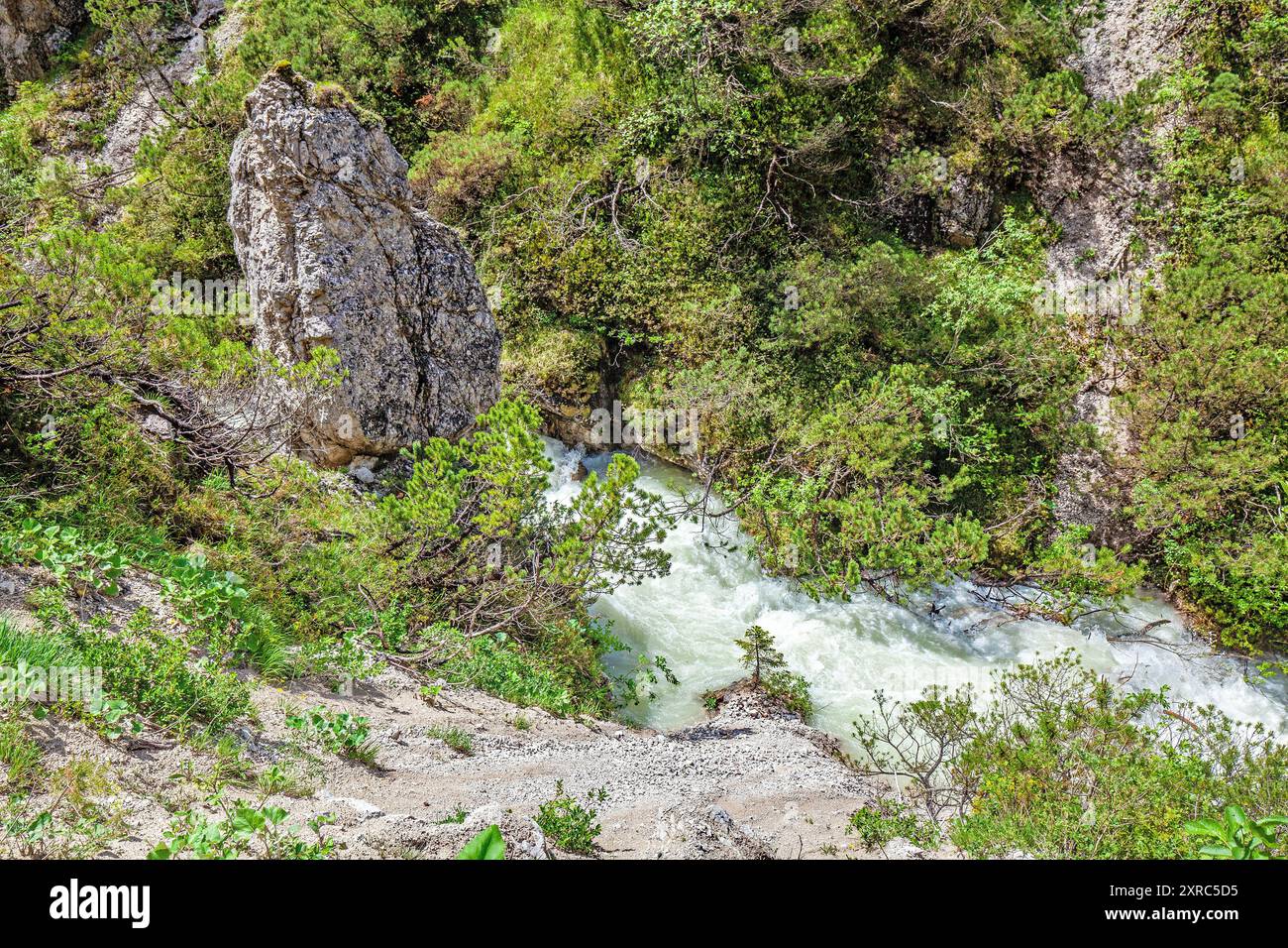 Der Giessenbach im Alpenpark Karwendel, Tirol Stockfoto