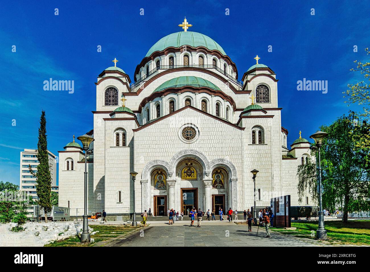 Serbien, Belgrad, Kathedrale St. Sava Stockfoto