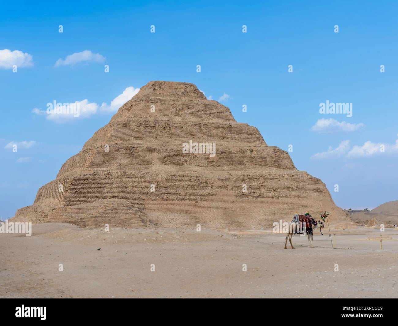 Stufenpyramide des Pharao Josher in Sakkara in Ägypten Stockfoto