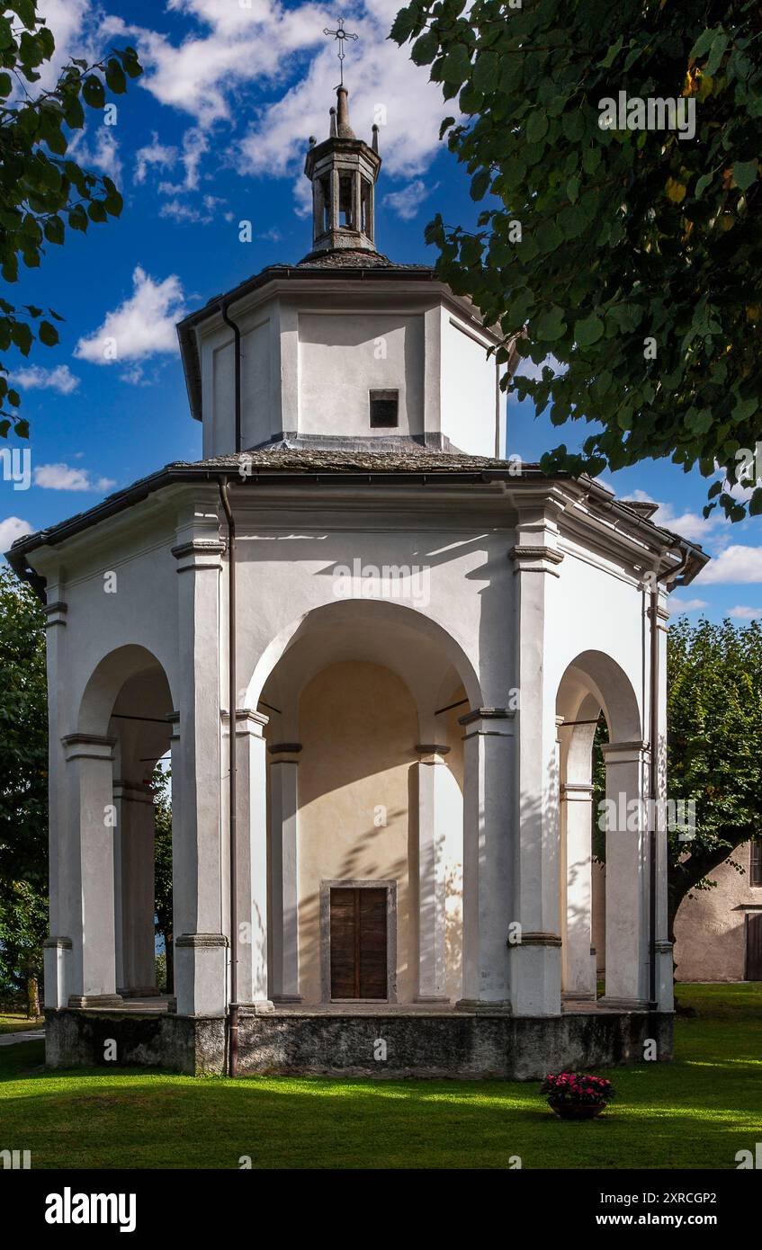 Italien Piemont Heiliges Schutzgebiet Am Berg Ghiffa Stockfoto