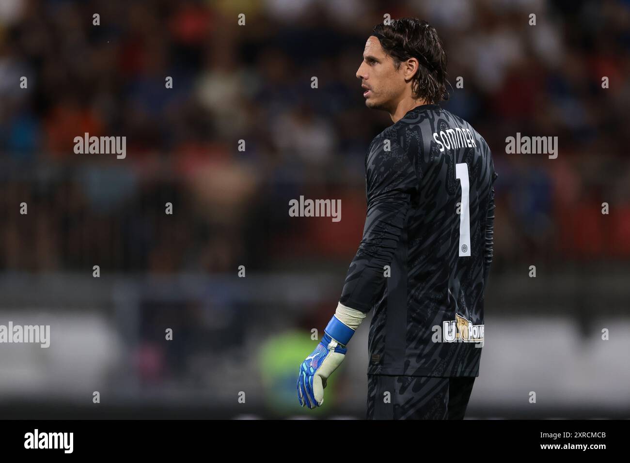 Monza, Italien, 7. August 2024. Yann Sommer vom FC Internazionale sieht sich während des Freundschaftsspiels vor der Saison im U-Power Stadium in Monza an. Der Bildnachweis sollte lauten: Jonathan Moscrop / Sportimage Stockfoto