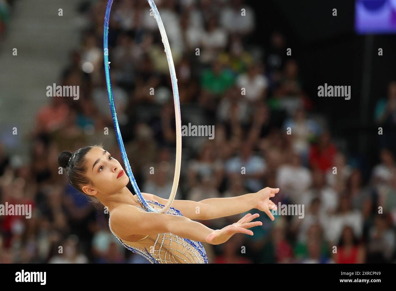 Paris, Frankreich. August 2024. Sofia Raffaeli aus Italien tritt am 9. August 2024 bei den Olympischen Spielen 2024 in Paris an. Quelle: Xu Yanan/Xinhua/Alamy Live News Stockfoto