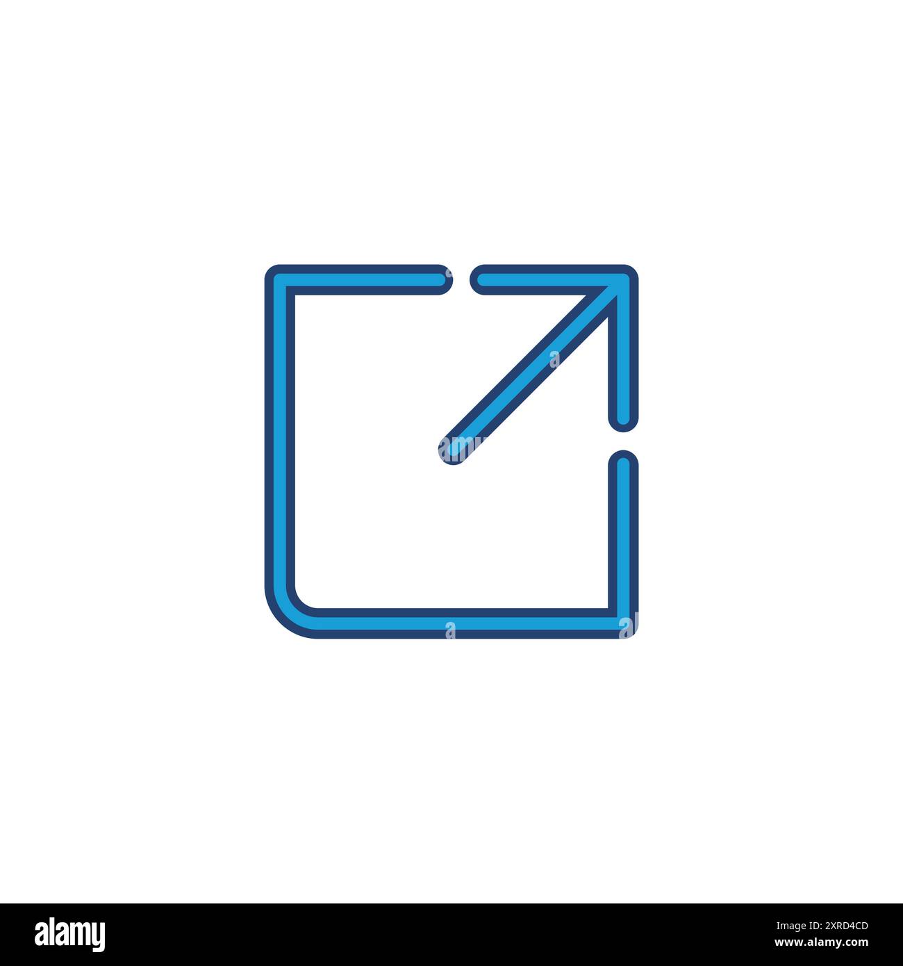 Symbolvektor für externe Links. Link-Symbolvektor. Hyperlink-Symbol Stock Vektor