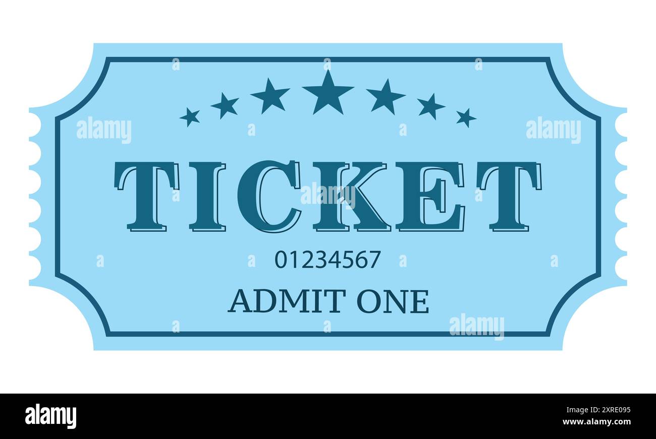 Ticketvektor. Eintrittskarte. Kino, Theaterkarte. Eintrittskarte Vektor. Eintrittskarte. Kino, Theaterkarte. Eintrittskarte Stock Vektor