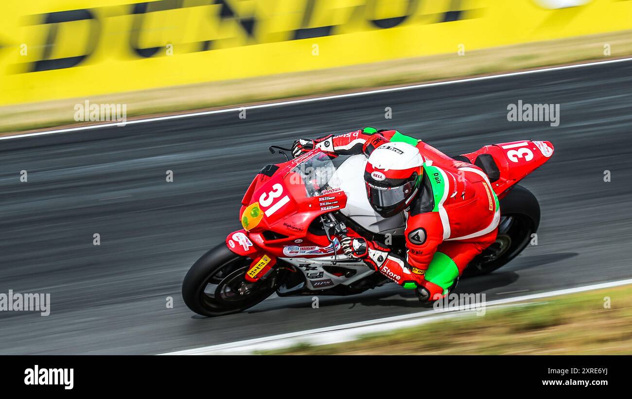 Oschersleben, Deutschland, 09. Juni 2019: Suzuki GSXR-1000 des britischen Endurance Racing Teams tritt an der FIM Endurance World Championship 2019 an Stockfoto