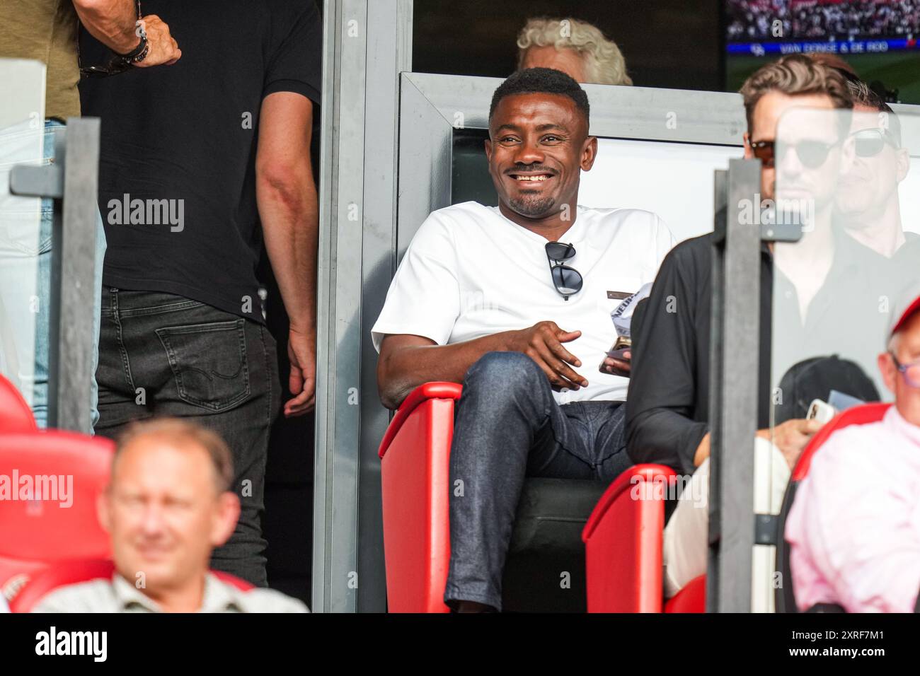 Rotterdam, Niederlande. August 2024. Rotterdam - Salomon Kalou während des ersten Spiels der Eredivisie Saison 2024/2025. Das Eröffnungsspiel der Saison findet zwischen Feyenoord und Willem II im Stadion Feijenoord de Kuip am 10. August 2024 in Rotterdam, Niederlande, statt. Credit: Box to Box Pictures/Alamy Live News Stockfoto