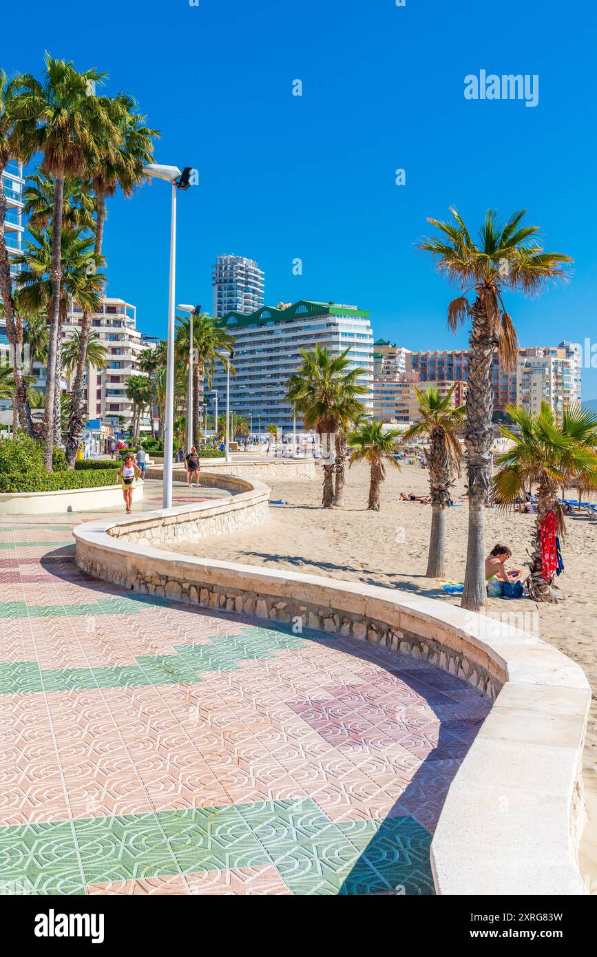 Platja de la Fossa, Calp, Comunidad Valenciana, Viertel Alicante, Costa Blanca, Spanien Stockfoto