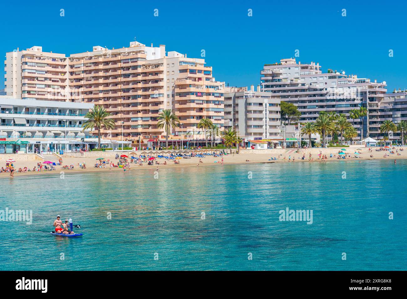 Platja de la Fossa, Calp, Comunidad Valenciana, Viertel Alicante, Costa Blanca, Spanien Stockfoto