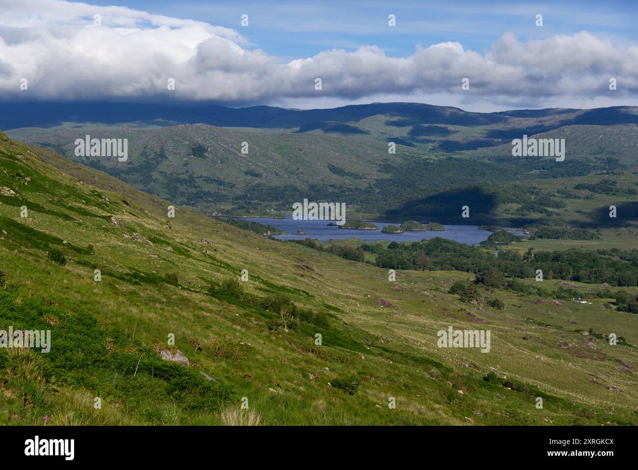 Killarney, Irland - Black Valley Lake Cummeenduff Stockfoto