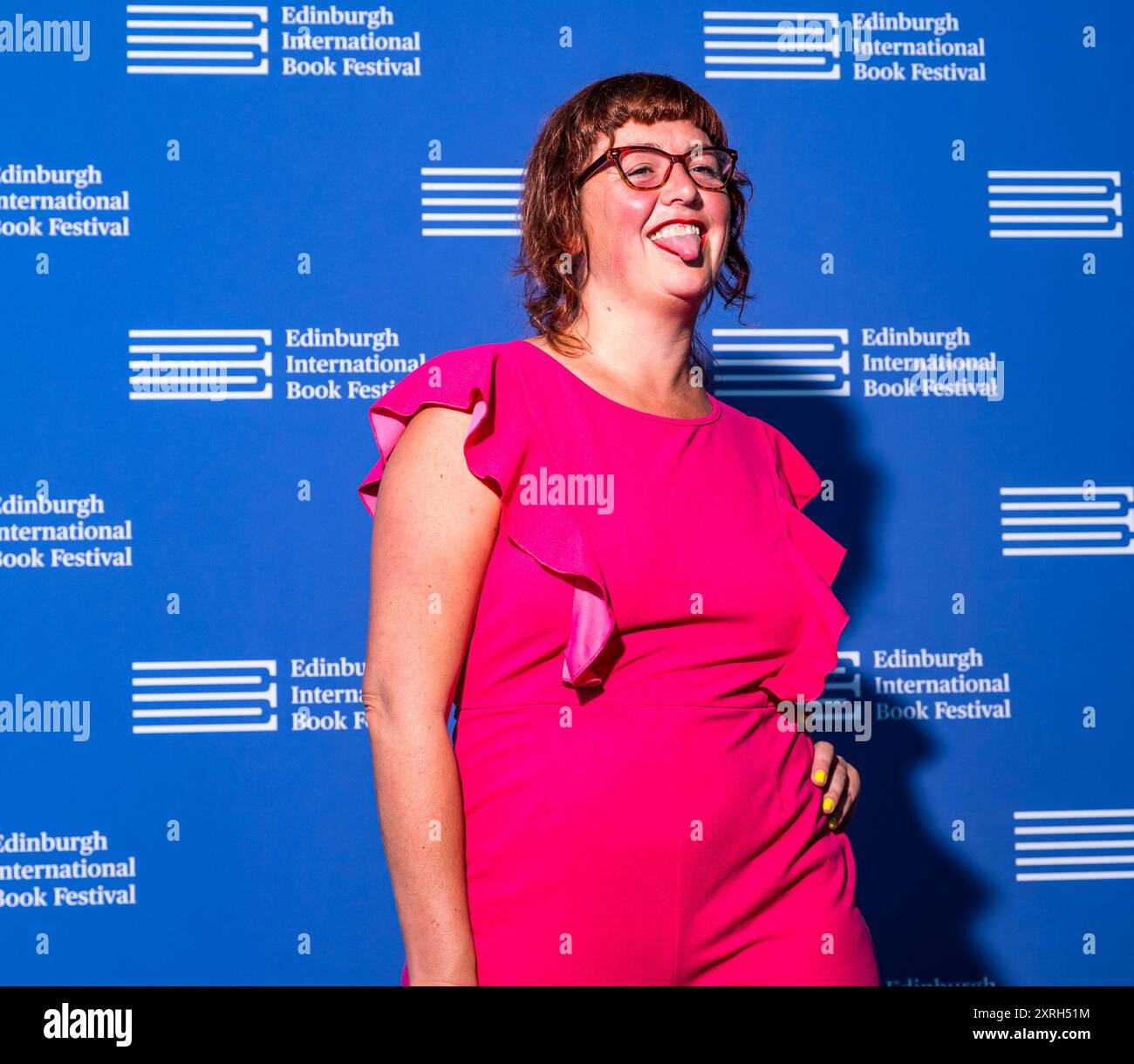 Edinburgh, Schottland, Vereinigtes Königreich, 10. August 2024. Edinburgh International Book Festival: Jane Flett spricht heute auf dem Buchfestival über ihr neues Buch Freakslaw. Quelle: Sally Anderson/Alamy Live News Stockfoto