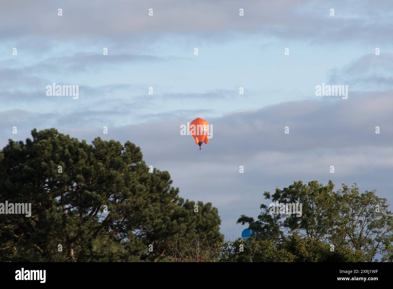 Wallace und Gromit Moon Rocket Ballon über Bristol, 2024 Stockfoto