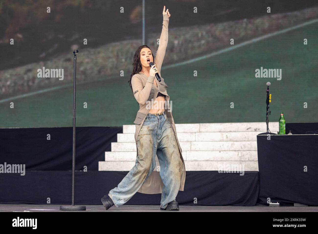 San Francisco, USA. August 2024. Fletcher (Cari Fletcher) während des Outside Lands Music Festivals am 10. August 2024 in San Francisco, Kalifornien (Foto: Daniel DeSlover/SIPA USA) Credit: SIPA USA/Alamy Live News Stockfoto