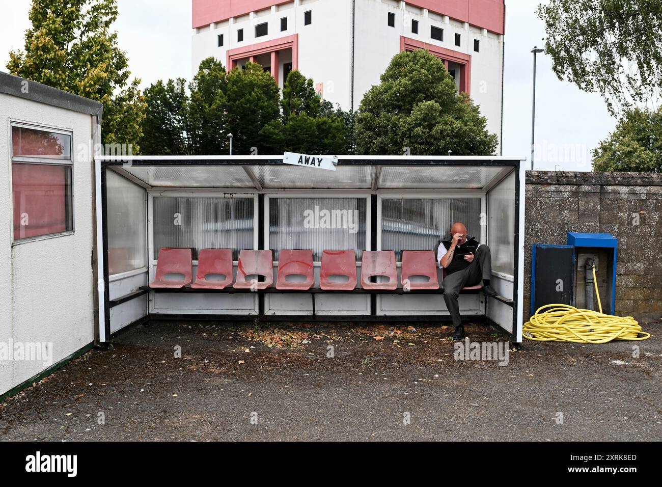 10/08/2024 Spalding United gegen Bedford Town. Southern League Premier Division Central. Stockfoto