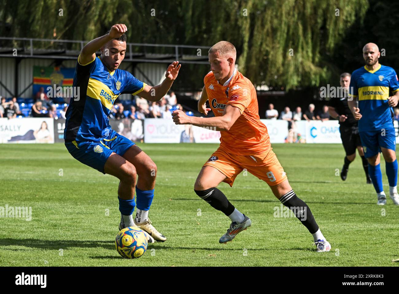 10/08/2024 Spalding United gegen Bedford Town. Southern League Premier Division Central. Stockfoto