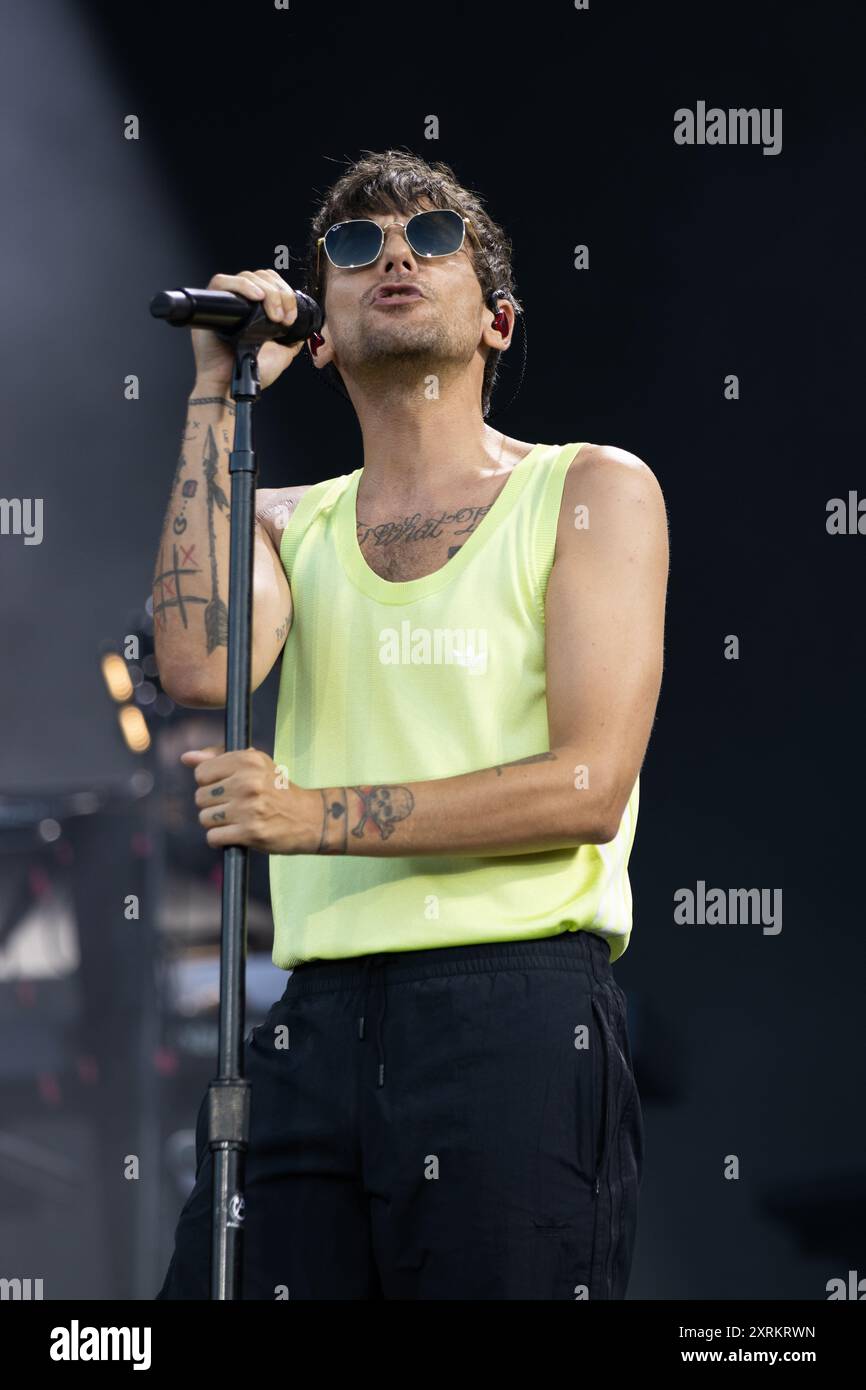 Budapest, Ungarn, 7. August 2024, Louis Tomlinson tritt beim Sziget Festival 2024 auf, Budapest, Ungarn. Quelle: Colin Darbyshire/Alamy Live News Stockfoto