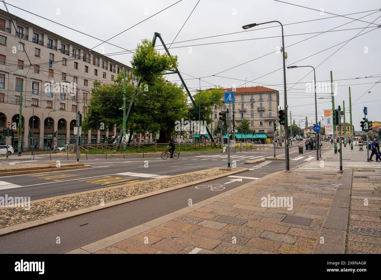 Mailand, Italien - 07. Juni 2024: Ventiquattro maggio Platz. Stockfoto