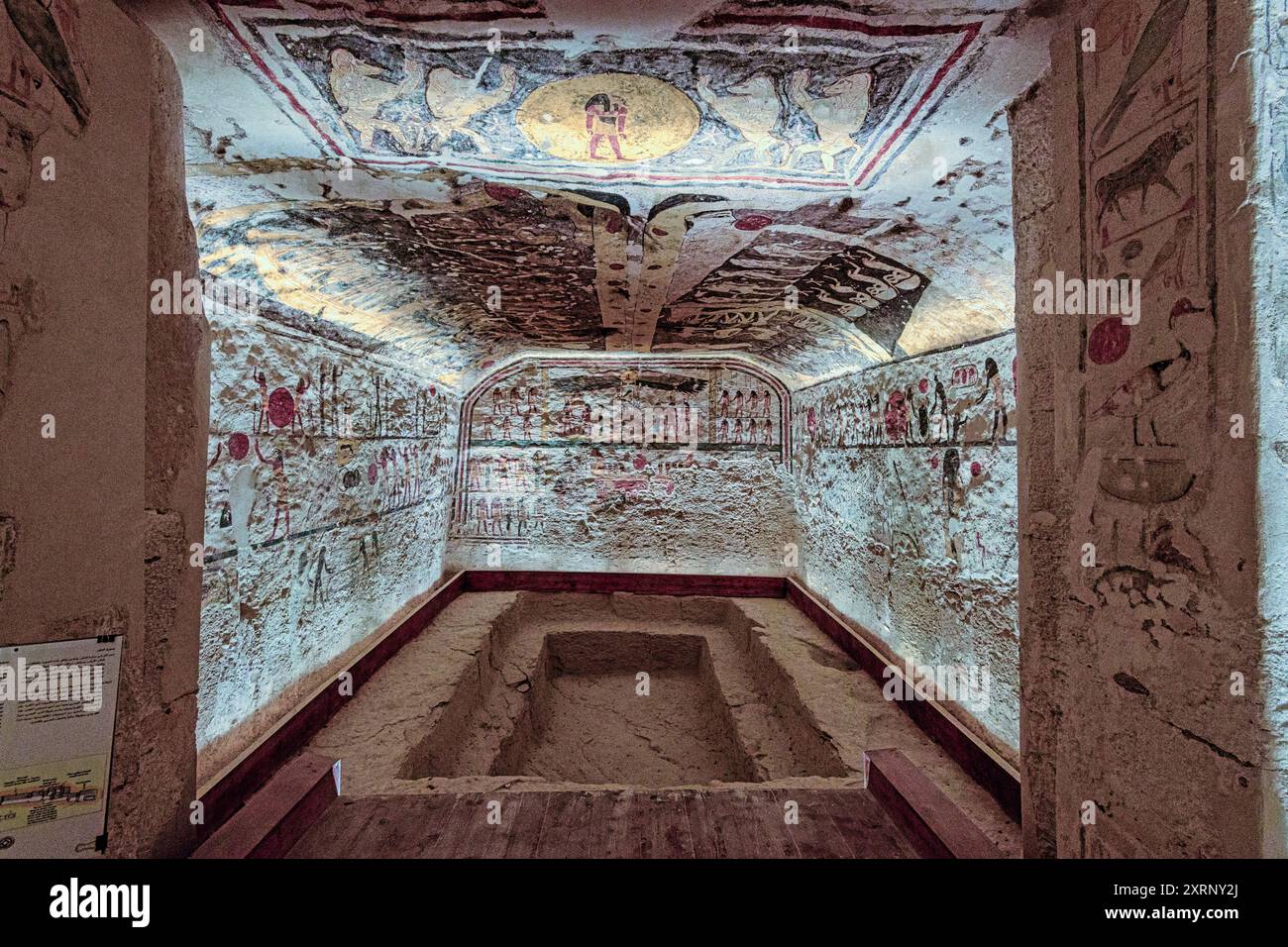 KV 6, Ramses IX Grabkammer - Tal der Könige, Ägypten Stockfoto