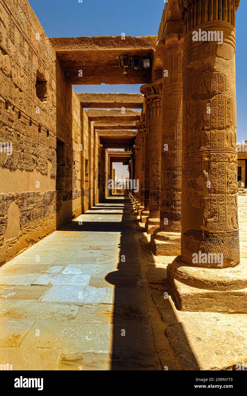 Philae Tempel der Göttin Isis Stockfoto