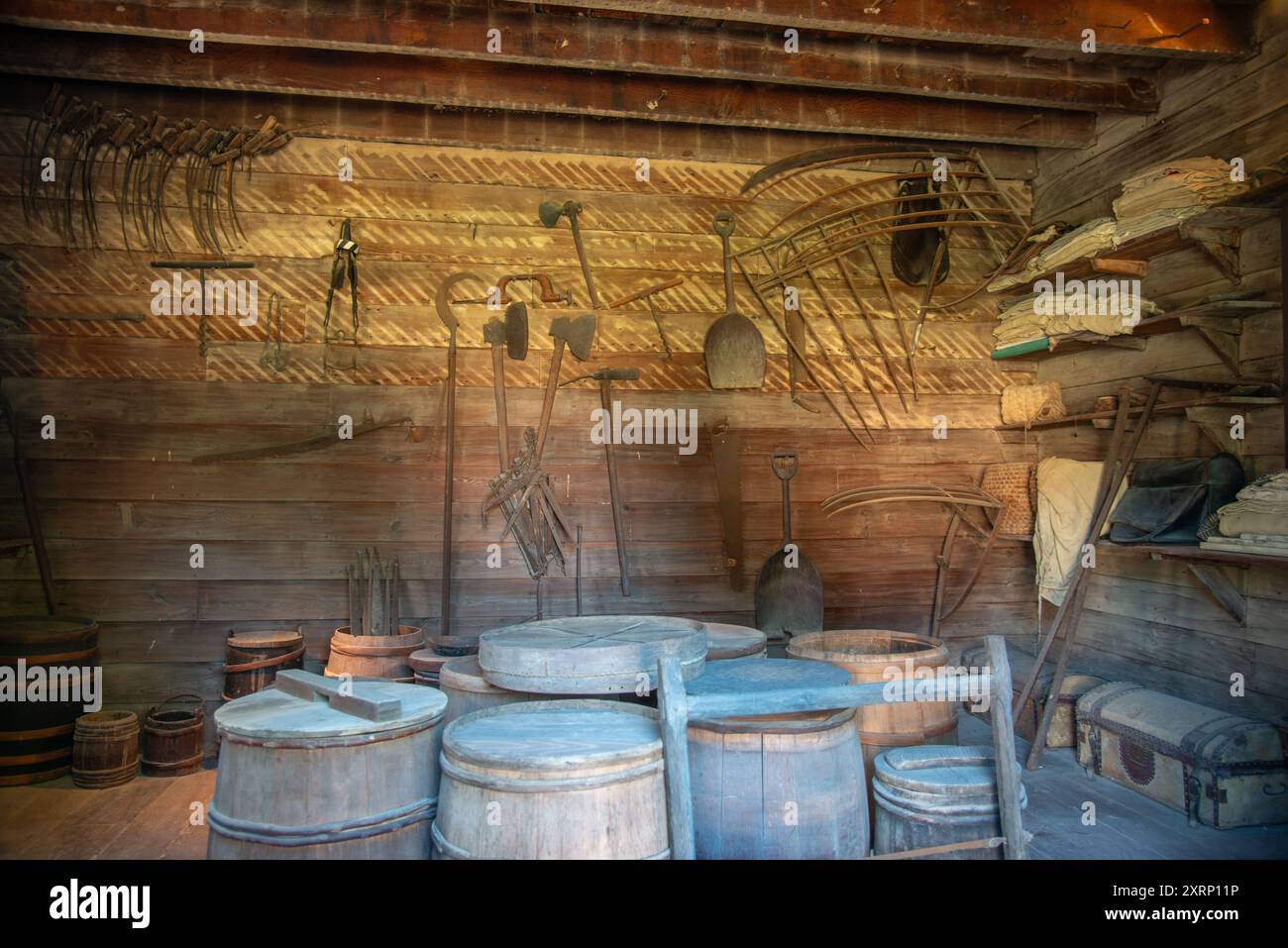storehouse auf George Washingtons Mount Vernon Anwesen Stockfoto