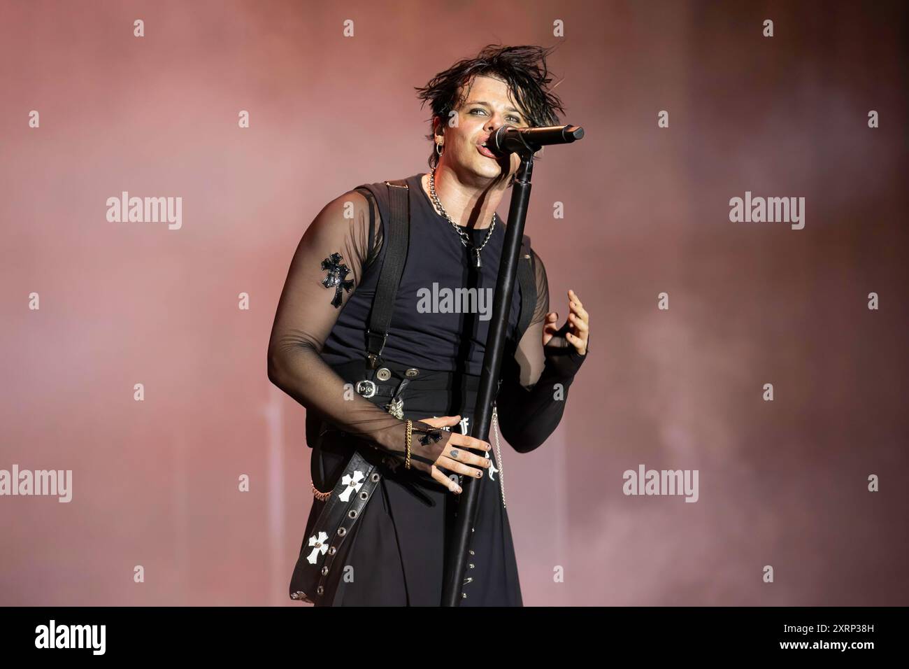 Milton Keynes, England, 11. August 2024. Yungblud Headliner Bludfest beim National Bowl in Milton Keynes. Quelle: Izzy Clayton/Alamy Live News Stockfoto